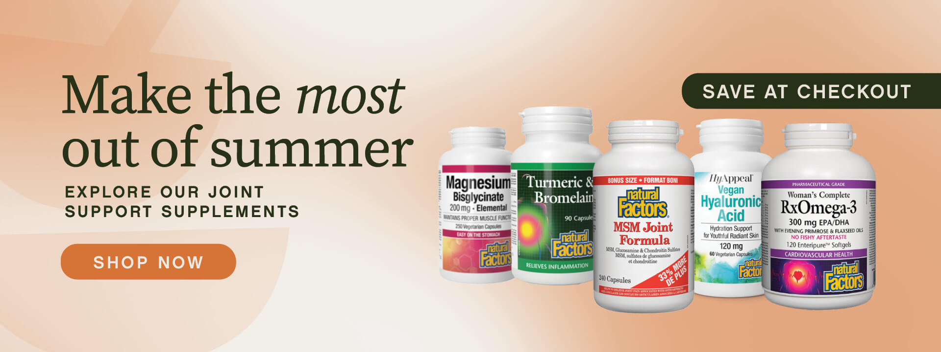 Make the most out of summer - Explore our joint support supplements 