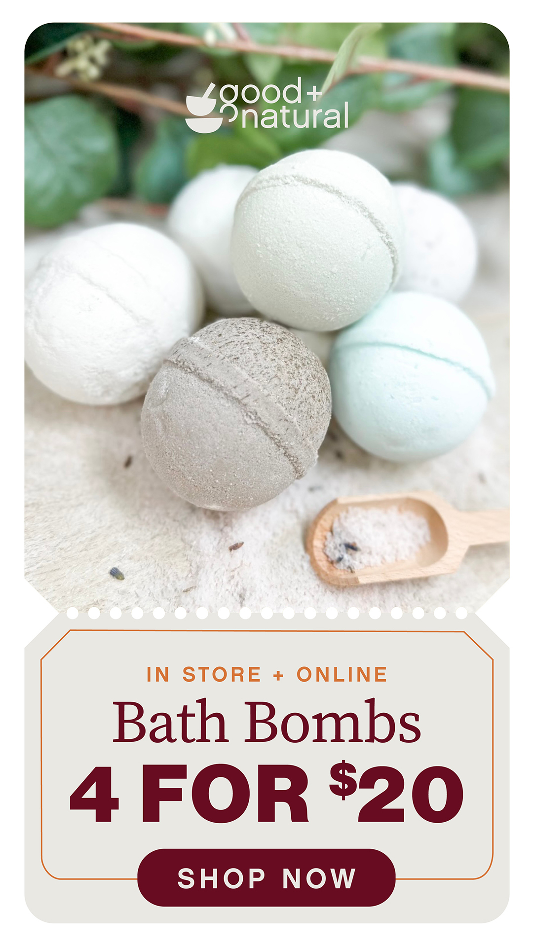 Bath Bombs 4 for $20 Shop Now