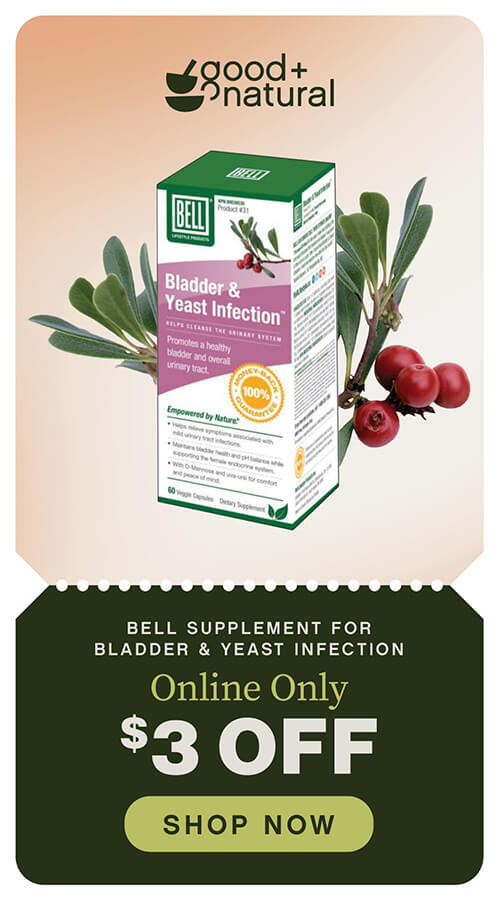Bell Supplement for Bladder & Yeast Infection $3 off in July