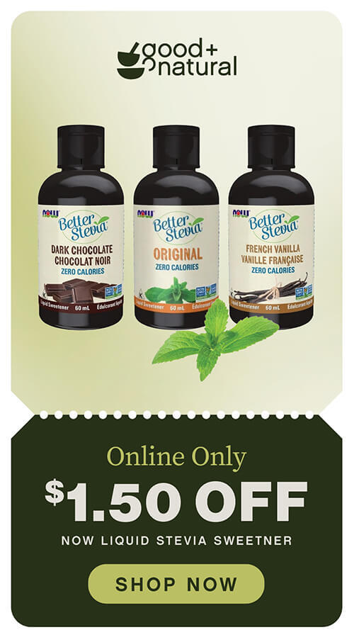 $1.50 off NOW liquid Sweetener in July