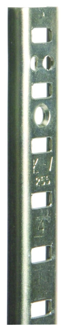 Knape & Vogt 255 ZC 60 Shelf Standard, 500 lb, 23 ga Thick Material, 5/8 in W, 60 in H, Steel, Zinc [SKU: ORG6367270]