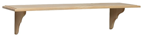 Knape & Vogt 2110U9.5X35 Straight Shelf Kit, 50 lb, 1-Shelf, 35 in L, 9-1/2 in W, Solid Pine [SKU: ORG5731427]
