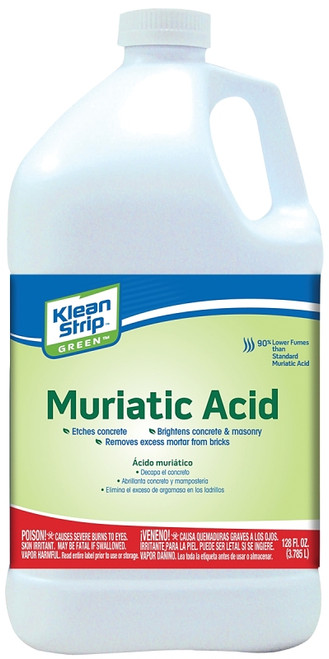 Klean Strip GKGM75006 Safer Muriatic Acid, Liquid, Slight Pungent, Pungent, 1 gal, Can [SKU: ORG8250979]
