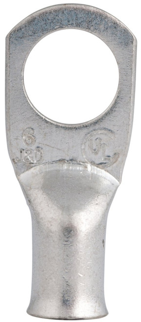 GB AML-202 Compression Lug, 6 AWG Wire, 3/8 in Stud, Copper Contact, Silver [SKU: ORG1657980]