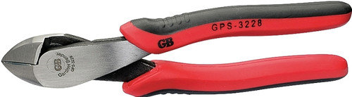 GB GPS-3228 Diagonal Cutting Plier, 8 in OAL, 1-3/8 in Jaw Opening, Red Handle, Comfort-Grip Handle, 3/4 in L Jaw [SKU: ORG7622467]