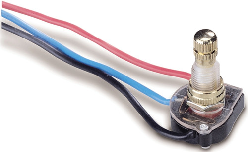 GB GSW-62 Rotary Switch, 6/3 A, 125/250 V, DP3T, Brass [SKU: ORG6437131]