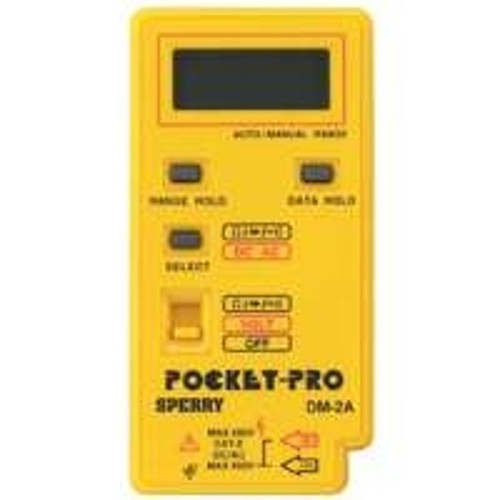 GB DM2A Multimeter, Digital, LCD Display, Functions: AC Voltage, Continuity, DC Voltage, Diode Test, Resistance [SKU: ORG0179945]