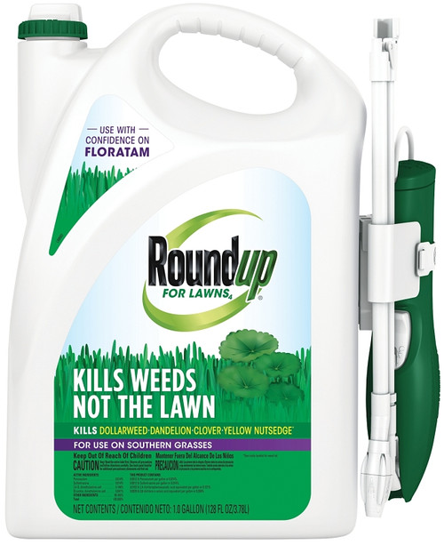 Roundup 5008910 Lawn Weed Killer with Extended Reach Wand, Liquid, Spray Application, 1 gal [SKU: ORG4606851]