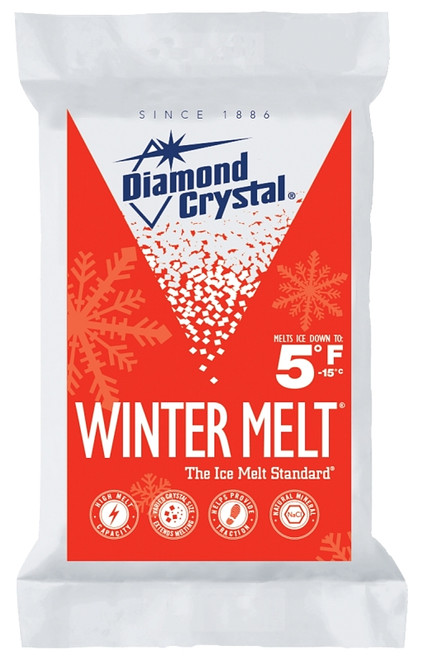 Cargill Diamond Crystal Winter Melt 100012605 Ice Melter Salt, Crystalline Solid, White, 50 lb Bag [SKU: ORG6217285]