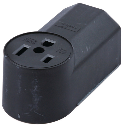 Forney 58402 Electrical Receptacle, 125/250 V, 50 A, 2-Pole, Black [SKU: ORG8910267]