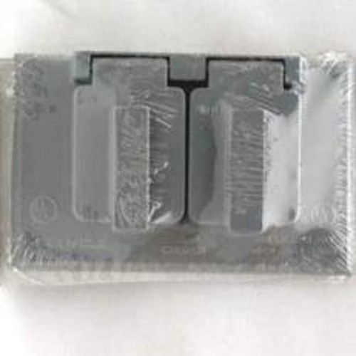 Eaton Wiring Devices S989-SP Cover, 2-13/64 in L, 3-3/32 in W, Rectangular, Metal, Gray, Powder-Coated [SKU: ORG4170551]