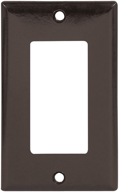 Eaton Cooper Wiring 2151 2151B-BOX Wallplate, 4-1/2 in L, 2-3/4 in W, 1 -Gang, Thermoset, Brown, High-Gloss [SKU: ORG3673209]
