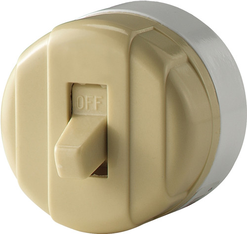 Eaton Wiring Devices 735V-BOX Switch, 10 A, 125/250 V, Lead Wire Terminal, Plastic Housing Material, Ivory [SKU: ORG4168027]