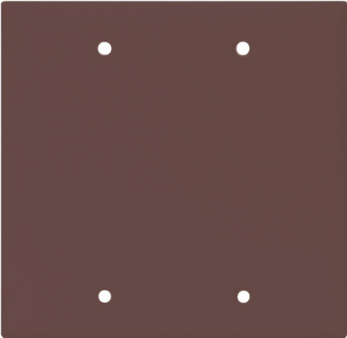 Eaton Cooper Wiring 2137 2137B-BOX Wallplate, 4-1/2 in L, 4.56 in W, 0.08 in Thick, 2 -Gang, Thermoset, Brown [SKU: ORG1571728]