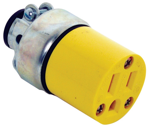 Eaton Wiring Devices WD2887 Electrical Connector, 2 -Pole, 15 A, 125 V, NEMA: NEMA 5-15, Yellow [SKU: ORG4352878]
