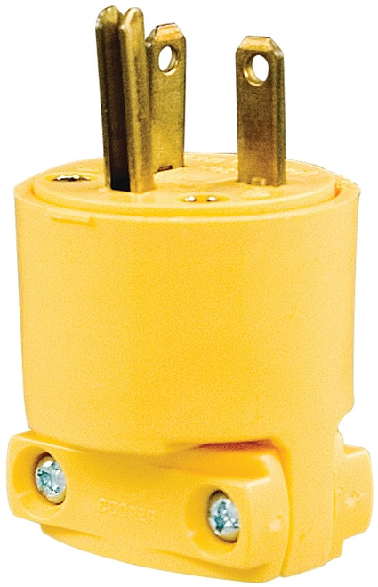 Eaton Wiring Devices 4409-BOX Electrical Plug, 2 -Pole, 20 A, 125 V, NEMA: NEMA 5-20R, Yellow [SKU: ORG5510243]