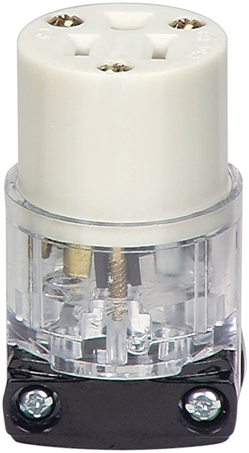 Eaton Wiring Devices WD8269 Electrical Connector, 2 -Pole, 15 A, 125 V, NEMA: NEMA 5-15, Clear [SKU: ORG6981864]