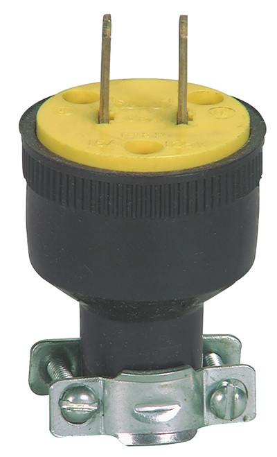 Eaton Wiring Devices 1723-BOX Electrical Plug, 2 -Pole, 15 A, 125 V, NEMA: NEMA 1-15, Black [SKU: ORG4181905]