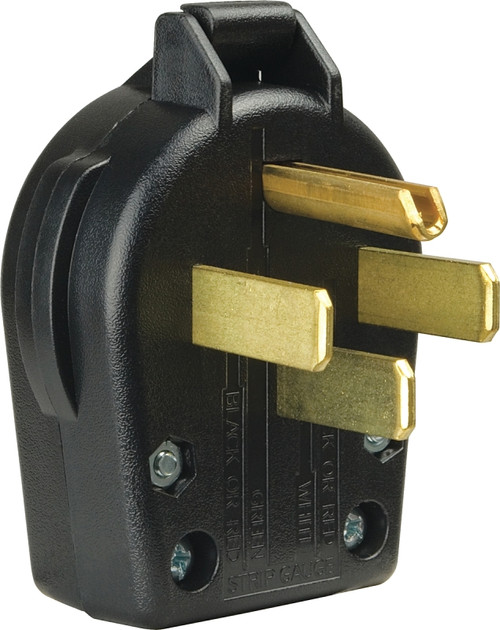 Eaton Wiring Devices S21-SP Electrical Plug, 3 -Pole, 30/50 A, 125/250 V, NEMA: NEMA 14-30P, 14-50P, Black [SKU: ORG6410096]