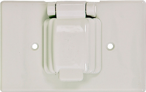 Eaton Wiring Devices S1961W-SP Cover, 4-9/16 in L, 2-7/8 in W, Thermoplastic, White [SKU: ORG6088488]
