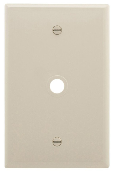 Eaton Wiring Devices PJ11LA Wallplate, 4.87 in L, 3.12 in W, 1 -Gang, 1 -Port, Polycarbonate, Light Almond [SKU: ORG0803825]