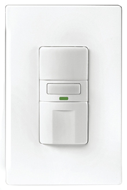 Eaton Wiring Devices VS310U-W-K Motion Sensor Switch with Nightlight and LED, 8.3 A, 120 V, 1 -Pole, Motion Sensor [SKU: ORG6951966]