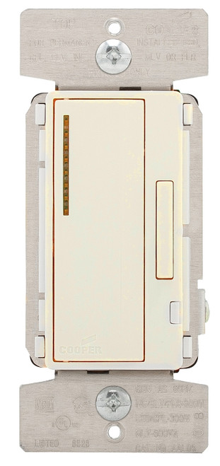 Eaton Wiring Devices AAL06-C2-K Smart Dimmer, 5 A, 120 V, 300 W, CFL, LED Lamp, 3-Way, Ivory/Light Almond/White [SKU: ORG7193691]