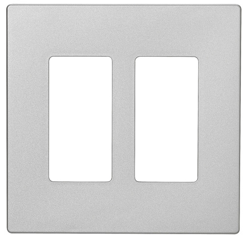 Eaton Cooper Wiring PJ PJS262SG-SP-L Wallplate, 4.87 in L, 4.94 in W, 2 -Gang, Polycarbonate, Silver Granite [SKU: ORG3342821]
