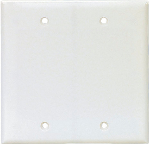 Eaton Cooper Wiring PJ23W Wallplate, 8 in L, 1/4 in W, 2 -Gang, Polycarbonate, White, High-Gloss, Box Mounting [SKU: ORG1143247]