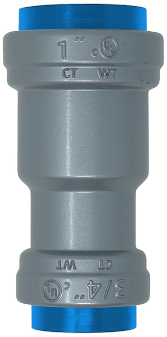 Southwire SIMPush 65079501 Conduit Coupling, 3/4 x 1/2 in Push-In, 1.65 in OD, Aluminum, Powder-Coated [SKU: ORG5013511]