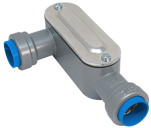 Southwire SIMPush 65081501 Conduit Body, 1/2 in Hub, Push-In, Aluminum, Powder-Coated [SKU: ORG5013701]