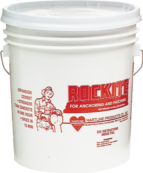 Rockite 10051 Expansion Cement, Powder, White, 1 hr Curing, 50 lb Pail [SKU: ORG6210595]