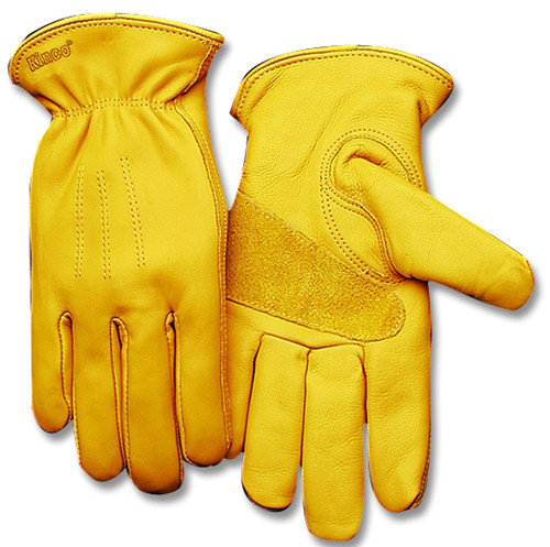 Heatkeep 198HK-XL Premium-Grade Driver Gloves, Men's, XL, 11 in L, Keystone Thumb, Easy-On Cuff, Cowhide Leather, Gold [SKU: ORG8634107]