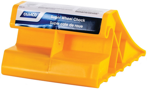 CAMCO 44492 Wheel Stop Chock, Plastic, Yellow, For: Tires Up to 29 in [SKU: ORG3727104]