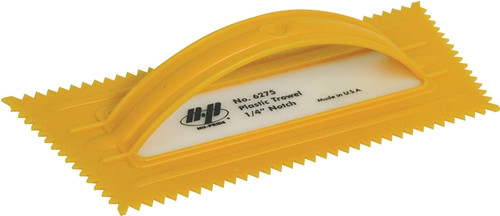 QLT 6275 Trowel, 9-1/2 in L, 4-1/4 in W, V Notch, Comfort-Grip Handle [SKU: ORG8951048]