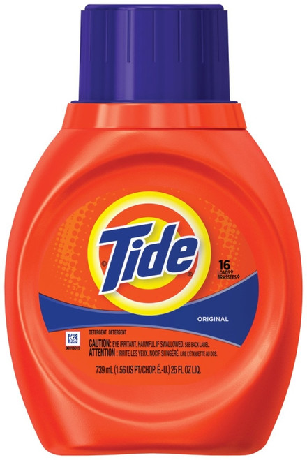 Tide 13875 Laundry Detergent, 25 oz Bottle, Liquid, Original [SKU: ORG1268507]