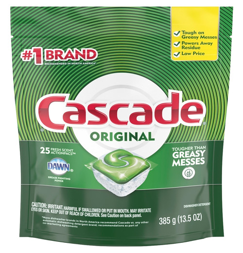 Cascade 80675 Dishwasher Detergent Pack, Solid, Fresh [SKU: ORG5775564]