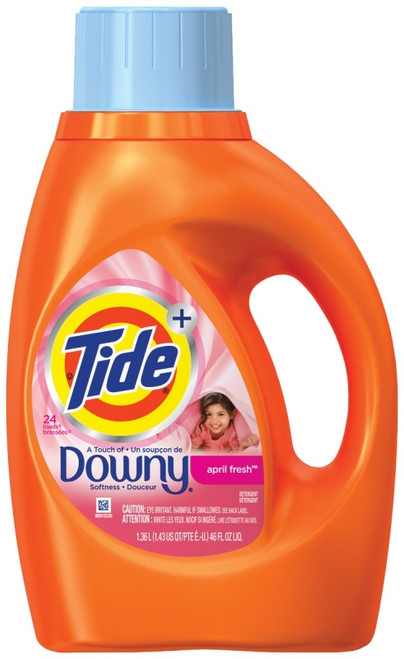 Tide 87453 Laundry Detergent, 46 oz Bottle, Liquid, April Fresh, Floral [SKU: ORG1967751]