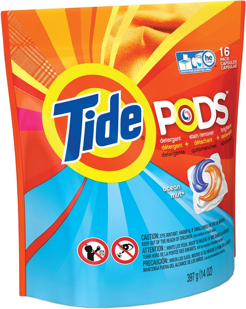 Tide 93119 Laundry Detergent, 16 CT, Powder, Ocean Mist [SKU: ORG4975728]