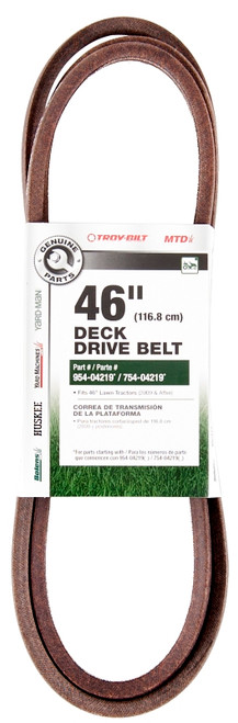 MTD 490-501-M009 Deck Drive Belt, 103.24 in L, 1/2 in W, 46 in Deck [SKU: ORG5443700]