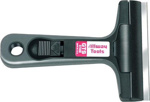 ALLWAY TOOLS GTS Glass/Tile Scraper, 4 in W Blade, Soft-Grip Handle [SKU: ORG5297130]