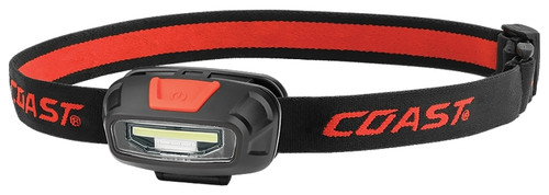 Coast FL13 Headlight, AAA Battery, LED Lamp, 250 Lumens, 68 ft Beam Distance, 13 hr Run Time, Black [SKU: ORG7339617]