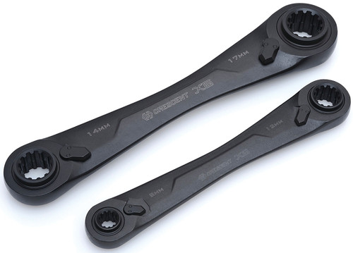 Crescent CX6DBM2 Combination Wrench, Metric, 8-1/4 in L, 12-Point, Black Oxide, Straight Handle [SKU: ORG9163775]