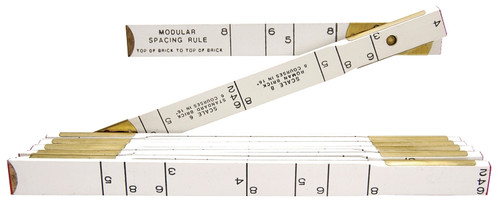 Crescent Lufkin Red End Series 646LN Masonry Wood Rule, Inch Graduation, Wood, White [SKU: ORG7226376]