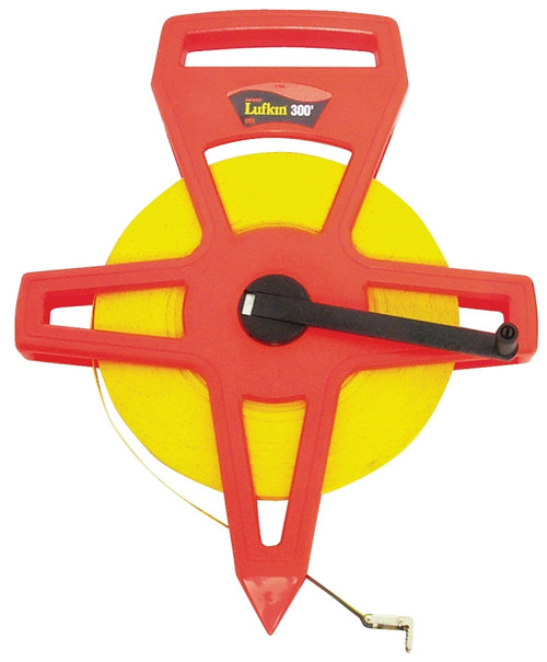 Crescent Lufkin FE300 Tape Measure, 300 ft L Blade, 1/2 in W Blade, Fiberglass Blade, ABS Case, Orange Case [SKU: ORG6722722]