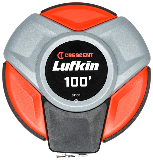 Crescent Lufkin COLORmaxx Series ST100 Tape Measure, 100 ft L Blade, 3/8 in W Blade, Steel Blade, Plastic Case [SKU: ORG6158901]