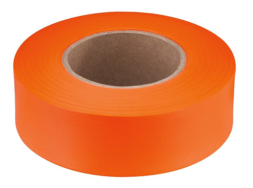 Empire 77-002 Flagging Tape, 200 ft L, 1 in W, Orange, Plastic [SKU: ORG9649229]