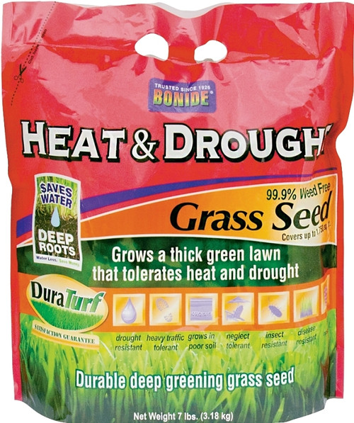 Bonide 60255 Heat and Drought Grass Seed, 7 lb Bag [SKU: ORG8523359]