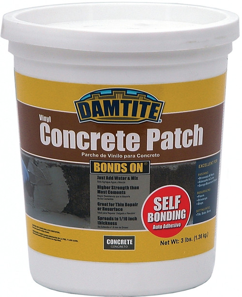 DAMTITE 04003 Vinyl Concrete Patch, Gray, 3 lb Pail [SKU: ORG5032065]
