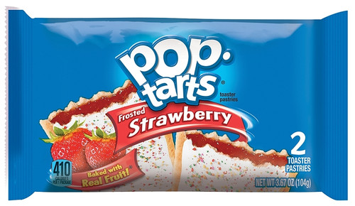 Pop-Tarts POPTARTS Frosted Toaster Pastry, Strawberry Flavor, 3.67 oz [SKU: ORG6263107]